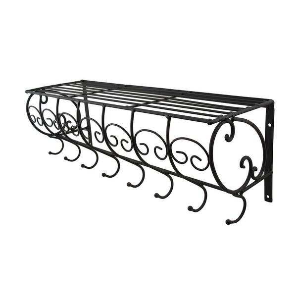 Shop Set Of 2 Decorative Metal Wire Wall Hook Shelves 7 X 21 X