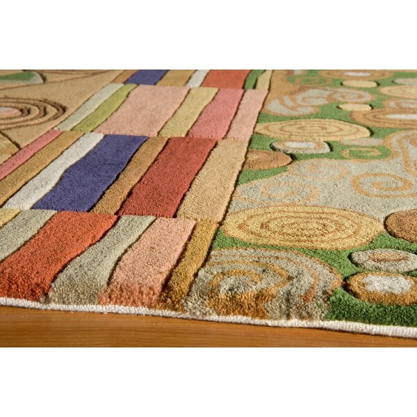 Momeni New Wave Hand Tufted Wool Contemporary Abstract Area Rug