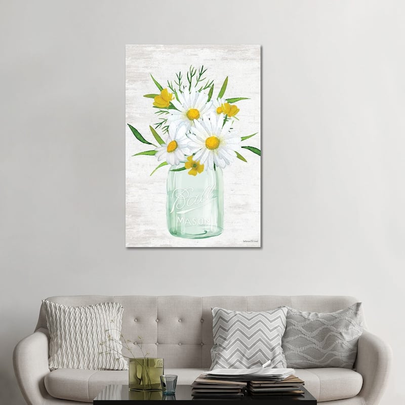 iCanvas "Floral Bouquet III" by lettered & lined Canvas Print - 48x32x1.5