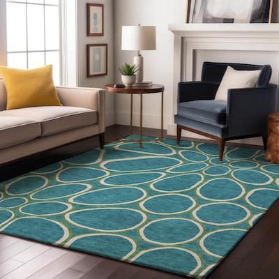 Premium Washable Super Soft Contemporary Bubble Mayfield Rug