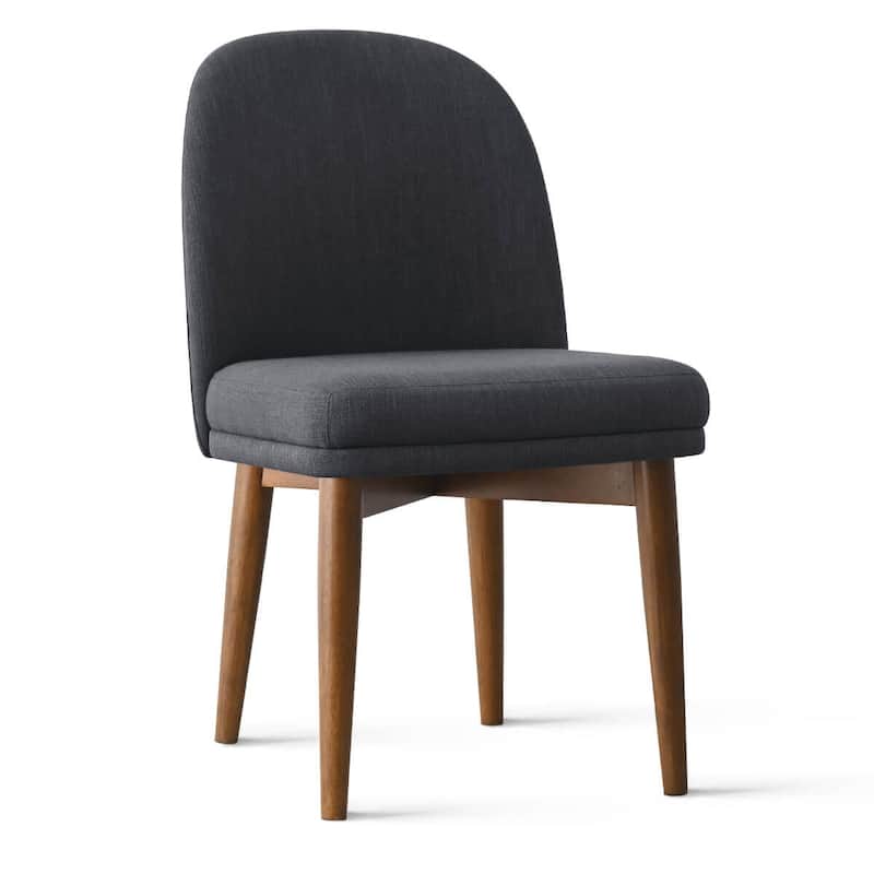Modern Parsons Dining Chairs with Solid Wood Legs