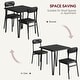 preview thumbnail 11 of 22, Dining Table Set of 2, Kitchen Table with Upholstered Chairs Dinning Table Set - 29.1x29.1x30in
