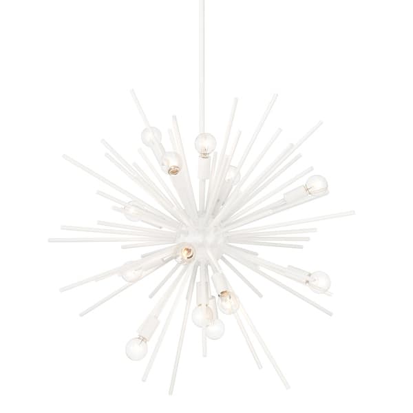 slide 2 of 4, Minka Lavery 1112 Bessel 15 Light 30" Wide Pendant Sand White