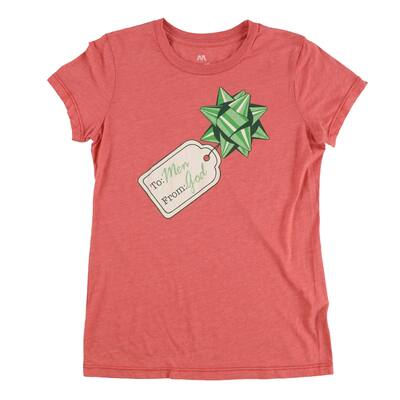Local Celebrity Womens To Men From God Graphic T-Shirt,, Red, Medium