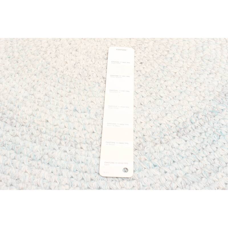 ECARPETGALLERY Braid weave Sienna Ivory Wool Rug - 4'0 x 4'0