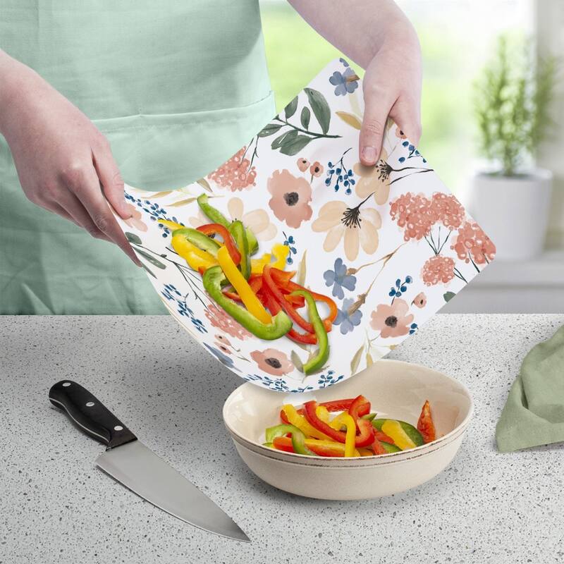 Meadow Flexible Plastic Cutting Board Mat 15" x 11.5", Made in the USA, Decorative, Flexible, Easy to Clean