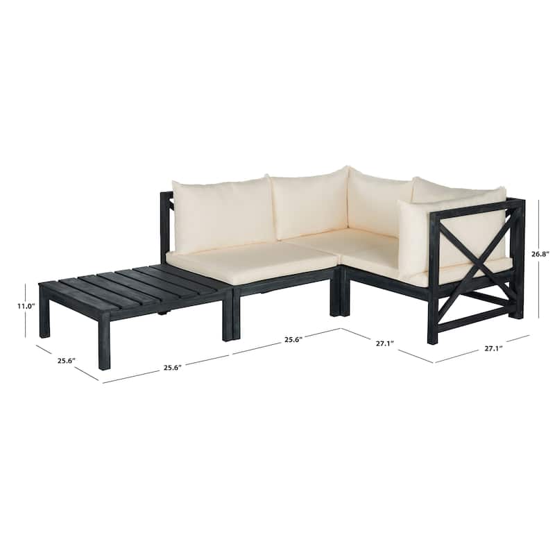 SAFAVIEH Outdoor Pietra Modular Sectional - 27W x 27D x 27H