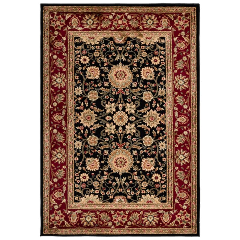 SAFAVIEH, Lyndhurst Marsha Traditional Area Rug - 5'3" x 7'6" - Black/Red