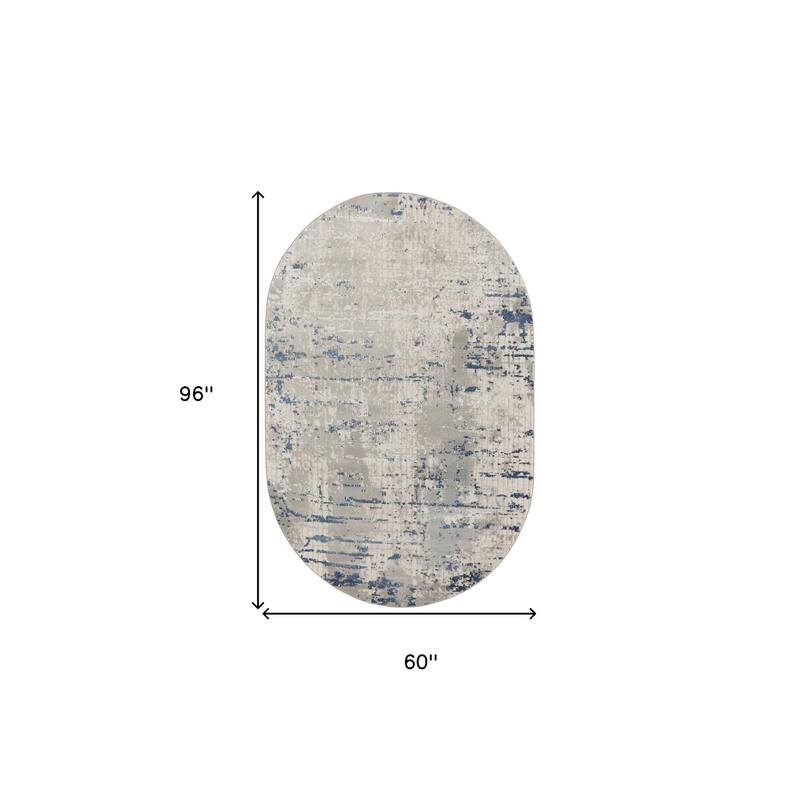 Loyaj Power Loomed Abstract Modern Durable Area Rug By HomeRoots