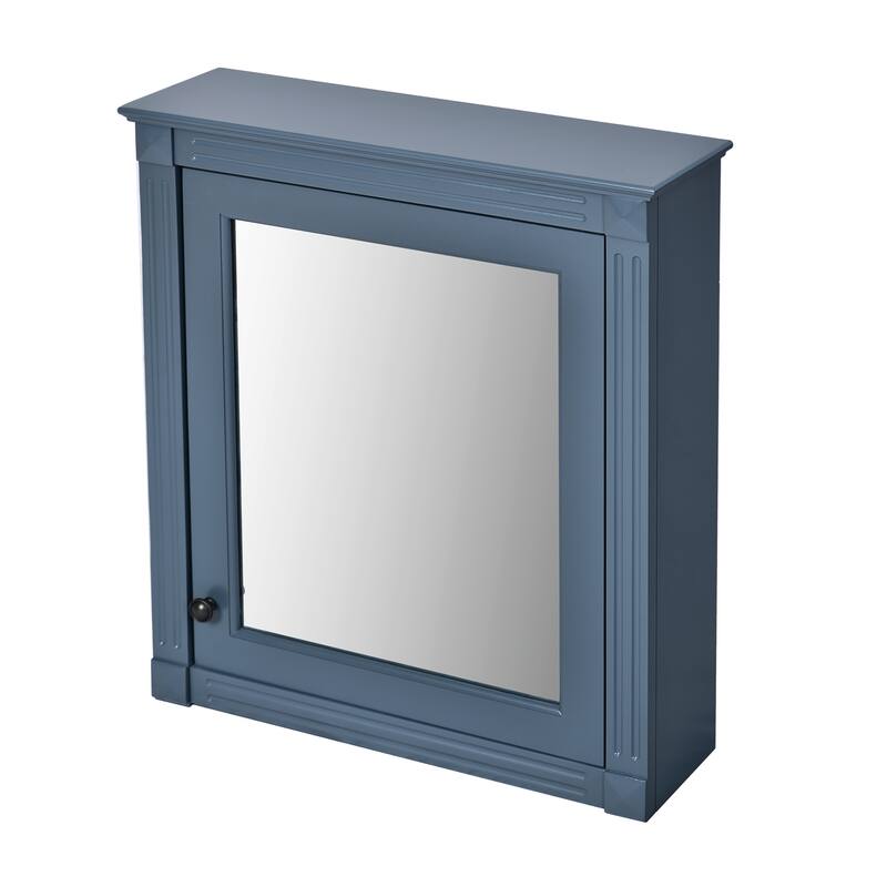 24'' x 27'' Wall Mounted Bathroom Storage Cabinet with Mirror, Medicine Cabinet with Height Adjustable Shelf