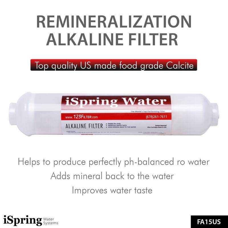 iSpring Reverse Osmosis Water Filter System Alkaline Remineralization