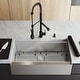 preview thumbnail 4 of 13, VIGO Camden Stainless Steel Kitchen Sink and Gramercy Faucet Set