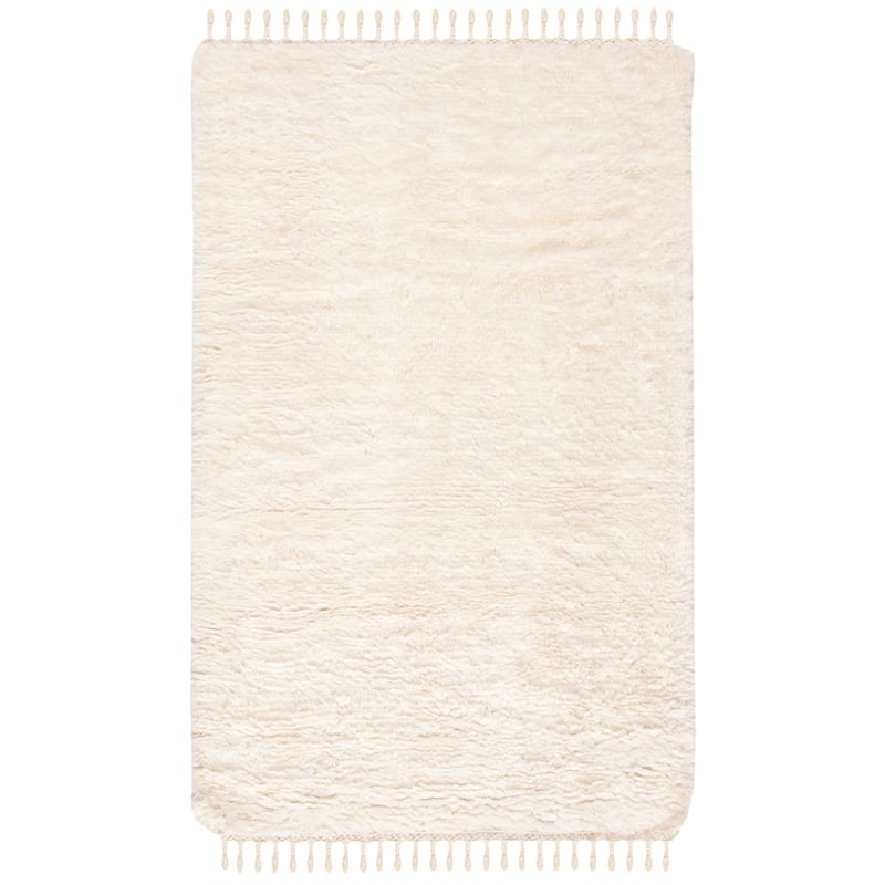 SAFAVIEH Hand-knotted Casablanca Shag Seva Tribal Wool Rug