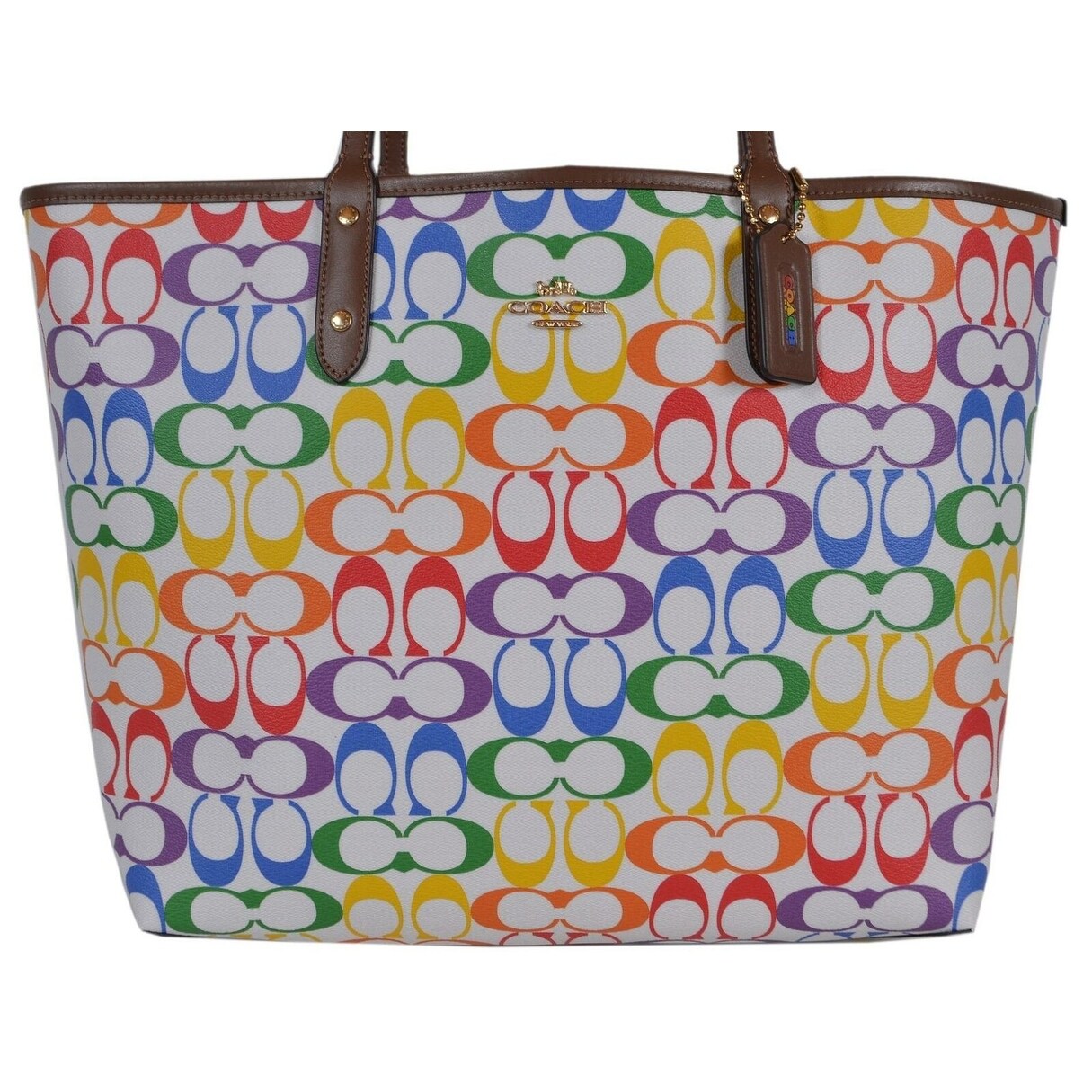 rainbow coach purse