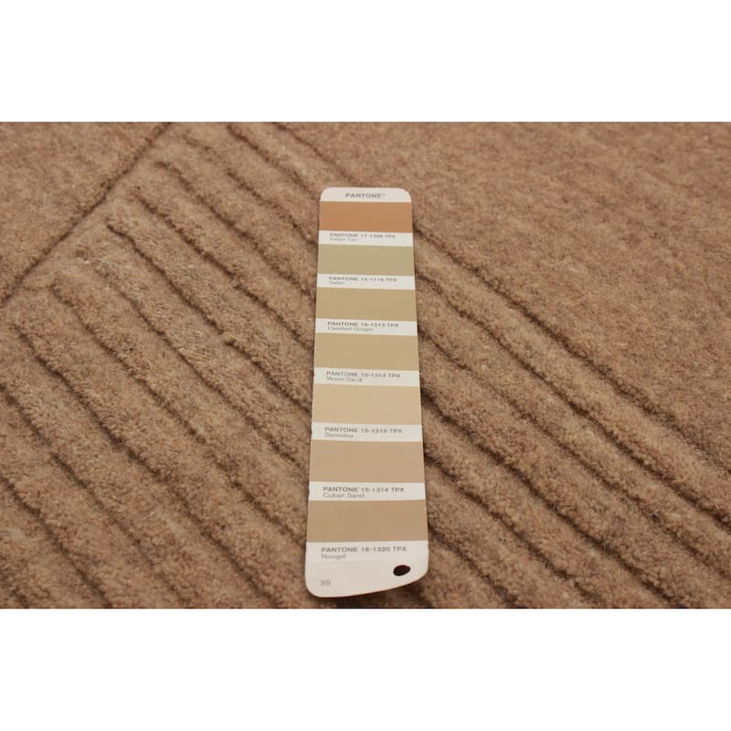 Kashkuli Gabbeh Tan Rug 4'0" x 4'0" - 4'0 x 4'0