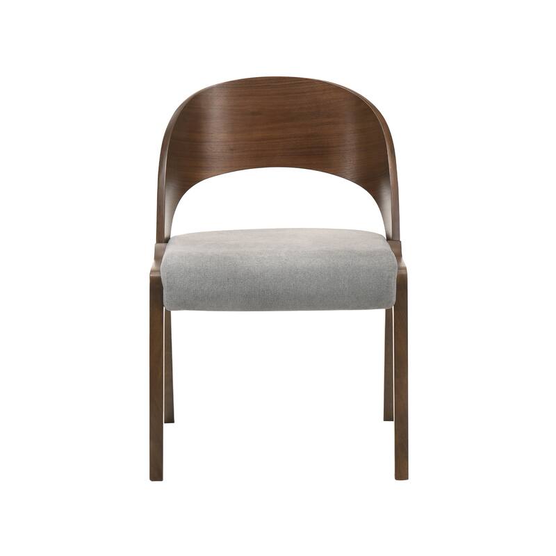 Cirque Polly Black or Walnut Wood 5 Piece Dining Set with Pedestal Base
