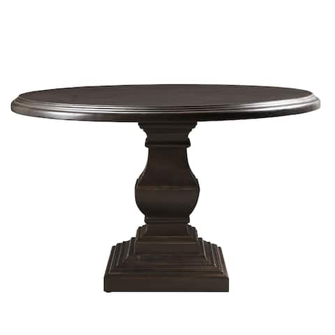 Toulon Vintage Brown Round Dining Table