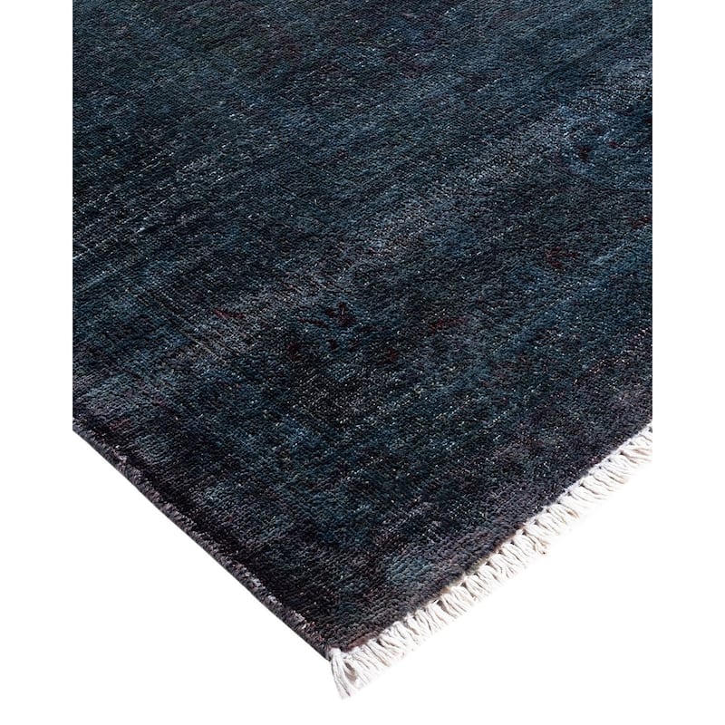 Vibrance, One-of-a-Kind Hand-Knotted Area Rug - Gray, 6' 2" x 8' 10" - 6' 2" x 8' 10"