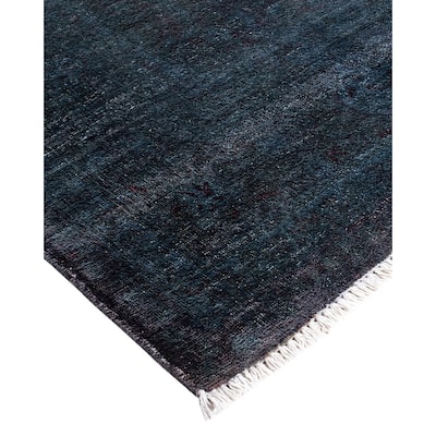 Vibrance, One-of-a-Kind Hand-Knotted Area Rug - Gray, 6' 2" x 8' 10" - 6' 2" x 8' 10"