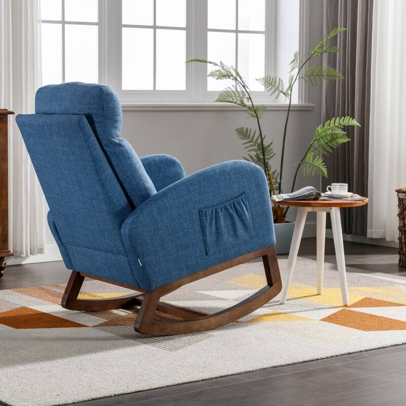 Living Room Comfortable Rocking Chair Living Room Chair - 39.70'' H x 27.16'' W x 37'' D