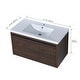 preview thumbnail 71 of 95, Beingnext 24"/30"/48" Bathroom Vanity with Sink, Floating Bathroom Vanity With Soft Close Door