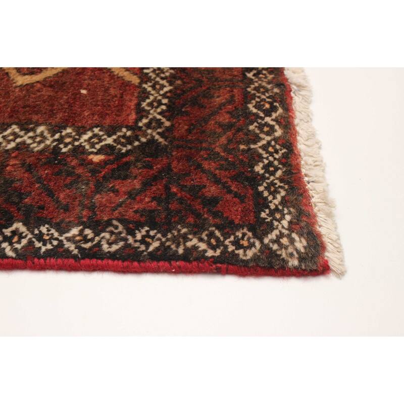 ECARPETGALLERY Hand-knotted Andelz Red Wool Rug - 4'2 x 7'10