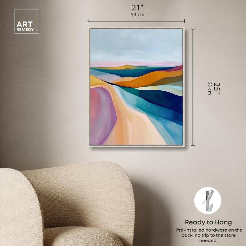 Colorful Dunes II Canvas by Art Remedy