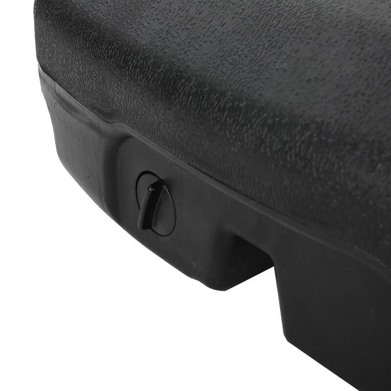 Roomfitters Siesta Outdoor Plastic Umbrella Base with Dual Counterweight Fillable Design, Dark Grey