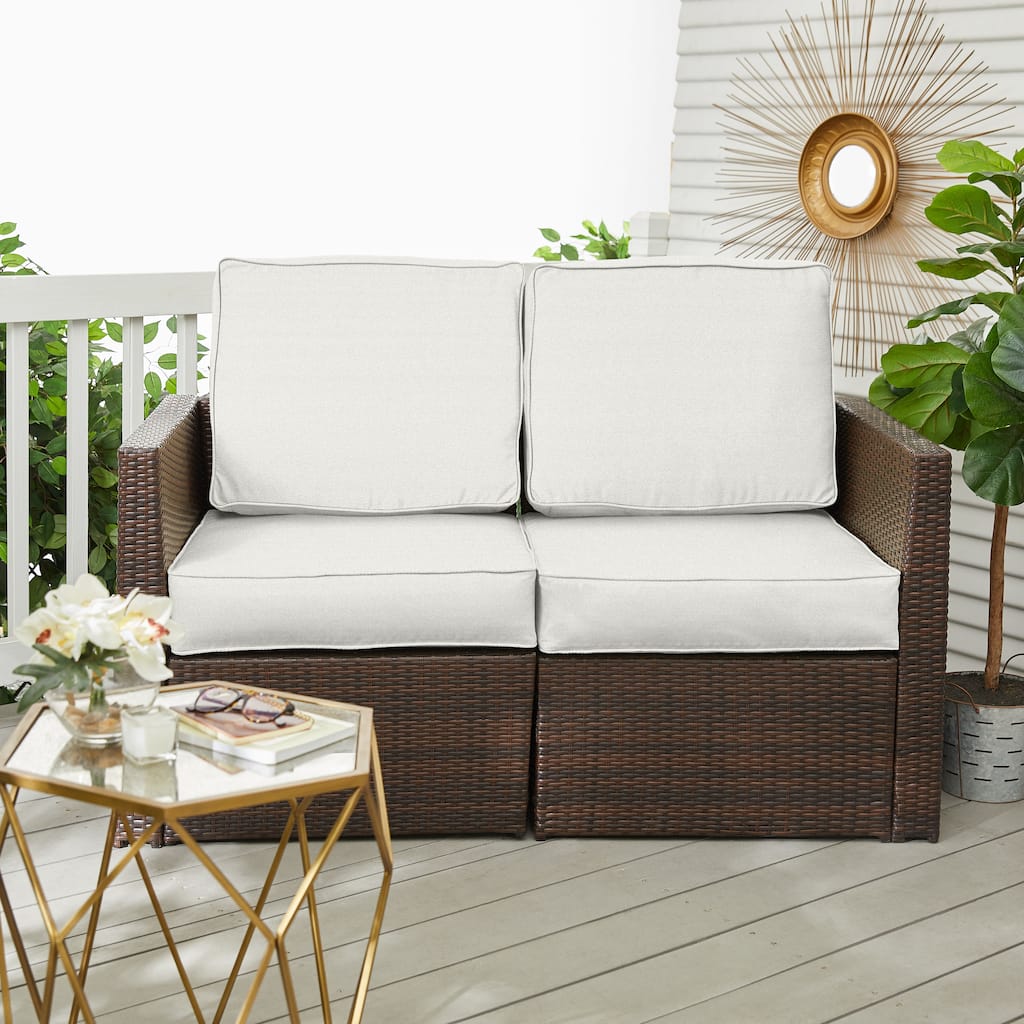 Sorra Home Outdura Rumor Indoor/Outdoor Deep Seating Loveseat Cushion Set