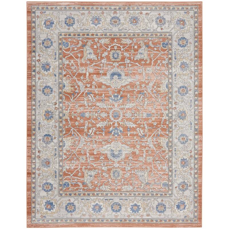 New Concept Washables Series 4 Indoor only Persian Area Rug - 7' 10" x 9' 10" - Grey/Multi - Rectangle