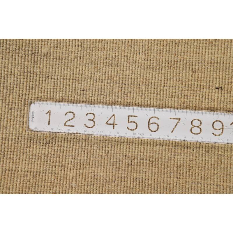 Modern Solid Gabbeh Oriental Foyer Rug Hand-Knotted Wool Carpet - 2'9"x 3'11"