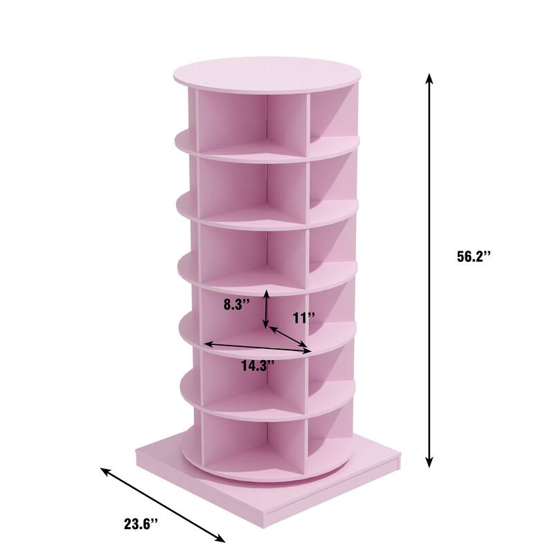 360 Rotating shoe cabinet 6 layers