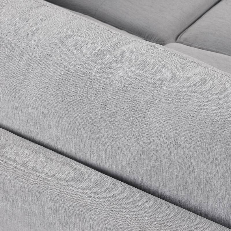 108.3" Polyester Sleeper Sectional Sofa with USB & Type-C