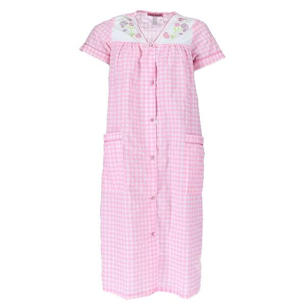 Shop 5 More Minutes Women S Plus Size Snap Front Duster Robe