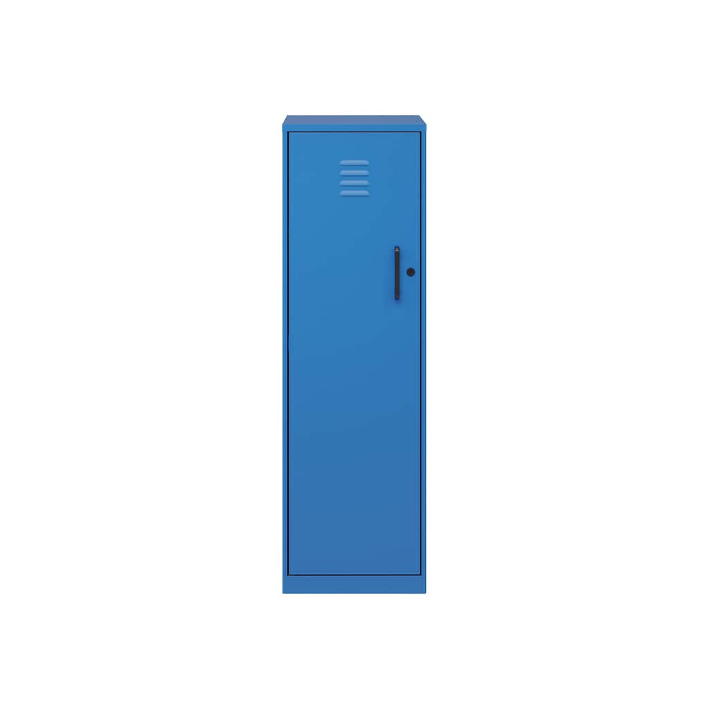 Space Solutions 46.38" H 4 Shelf Storage Locker Cabinet, Metal, Fully Assembled, Classic Blue