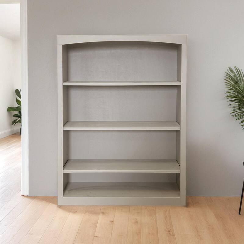 Arch+Haven Solid Wood Bookcase 36 x 48 - Storm Gray