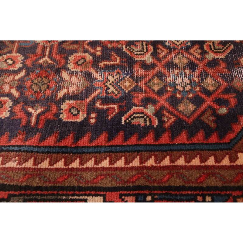 ECARPETGALLERY Hand-knotted Andelz Navy Wool Rug - 3'1 x 9'10