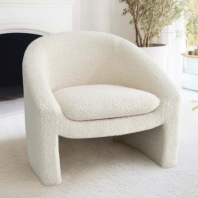 Upholstered Barrel Accent Chair