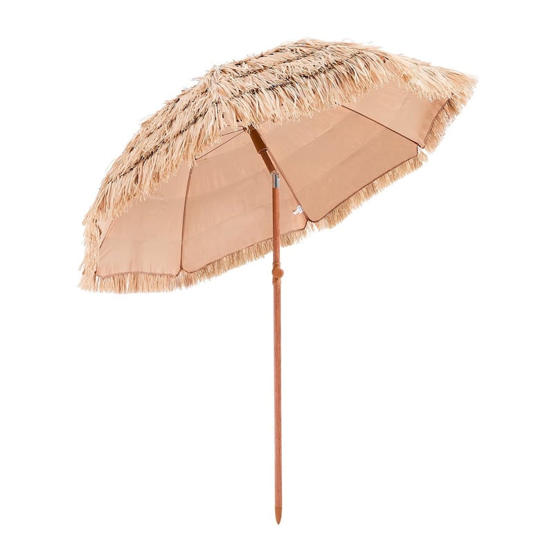 Tiki Umbrella Thatched Patio Umbrella 6 ft Poolside Patio Beach Umbrella - 6.5 FT