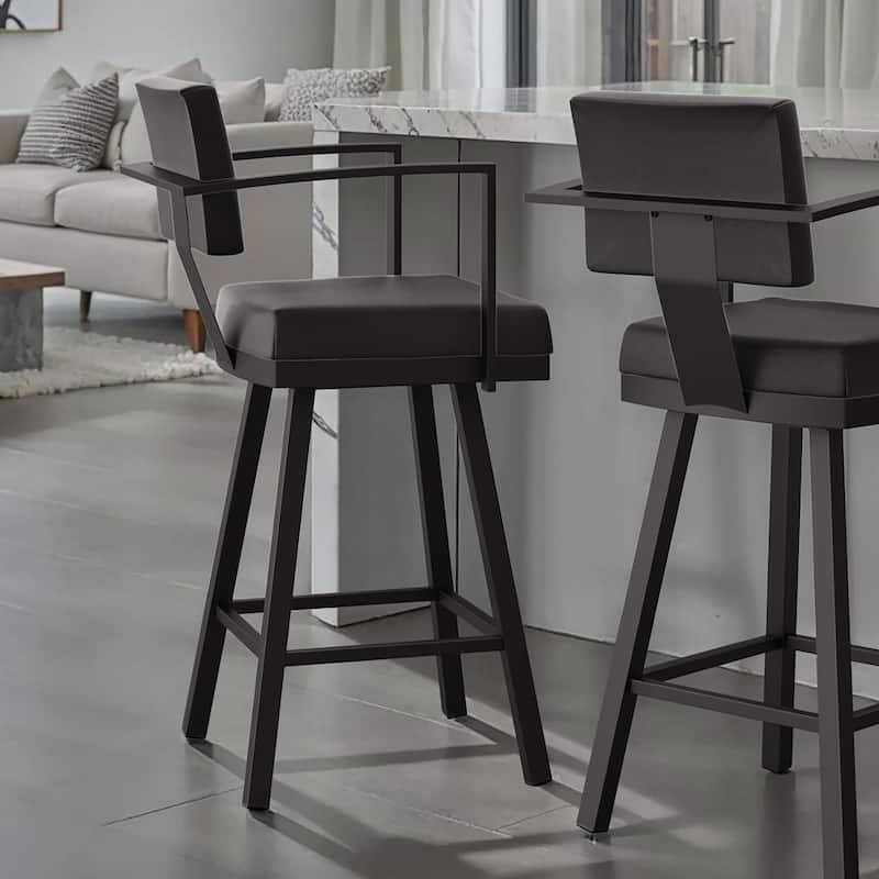 Amisco Akers Swivel Bar Stool