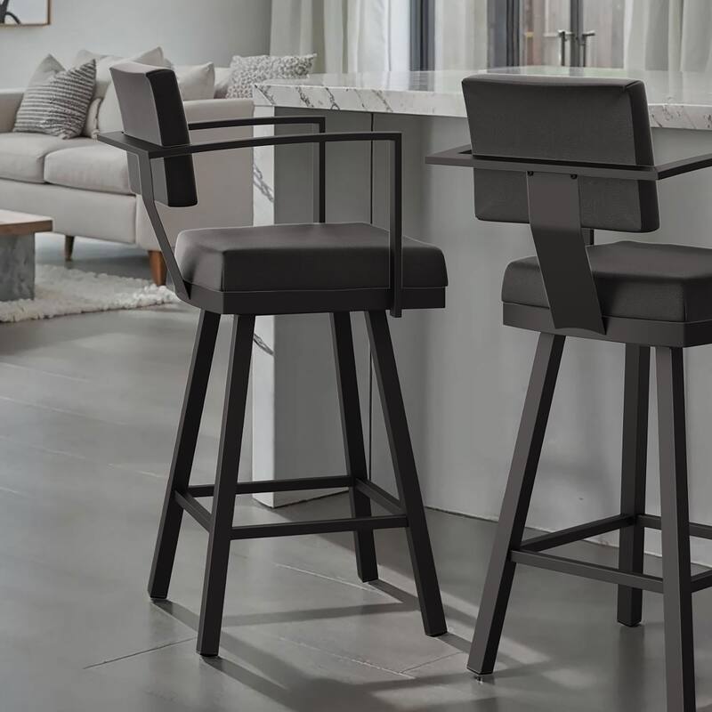 Amisco Akers Swivel Counter Stool