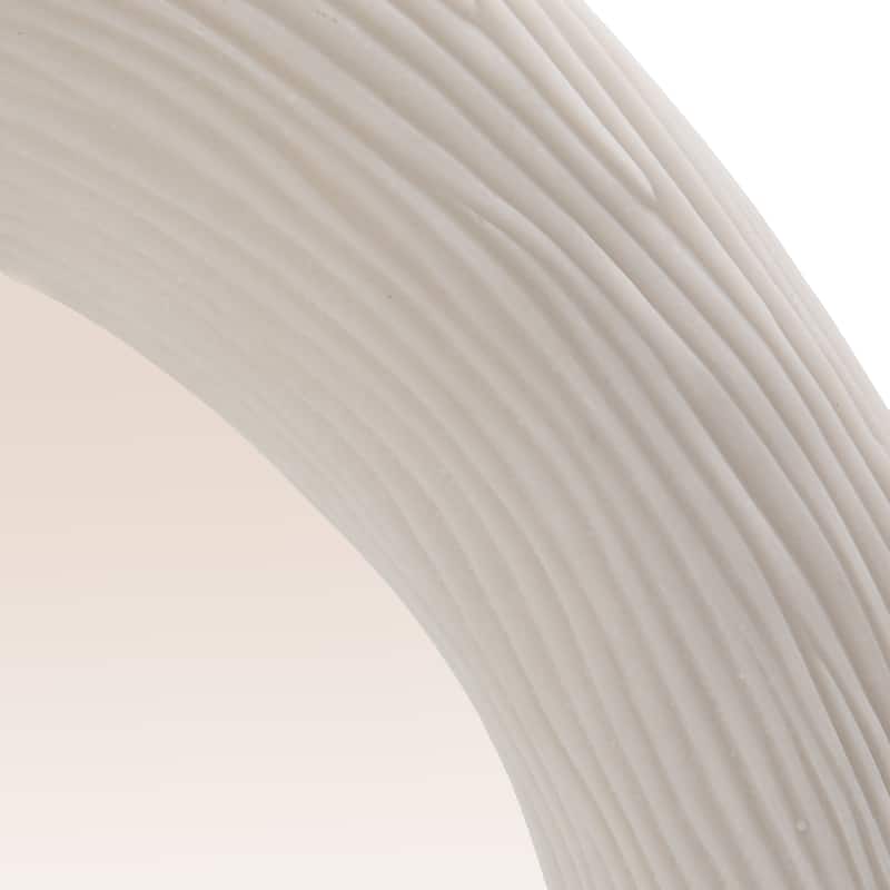 Resin Organic Shaped Wall Mirror with Debossed Lines - 23.25"L x 3.25"W x 40.5"H