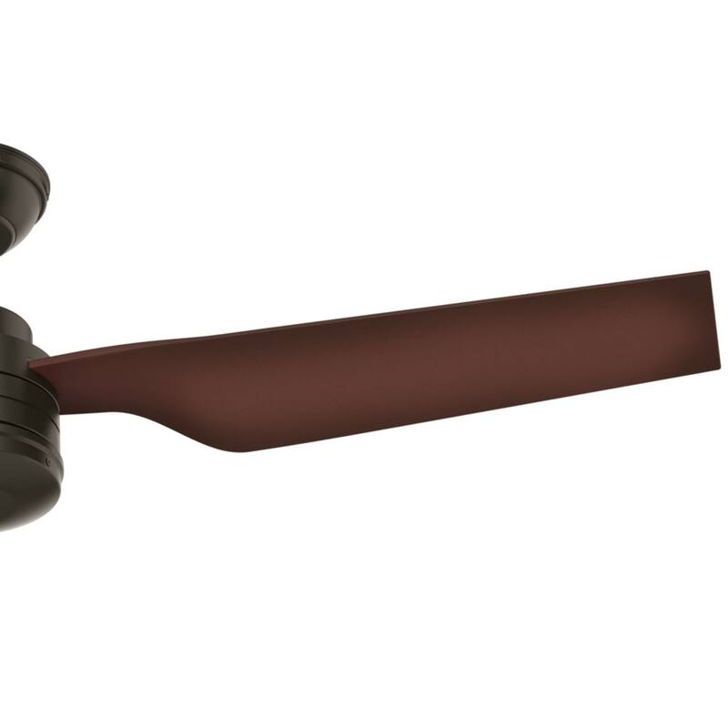Hunter 52" Cabo Frio Outdoor Ceiling Fan with Wall Control - Modern Industrial - Damp Rated!