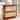 Rattan Home Bar Cabinet, Farmhouse 4-Tier Bar Pub Table with 4 Stemware Racks