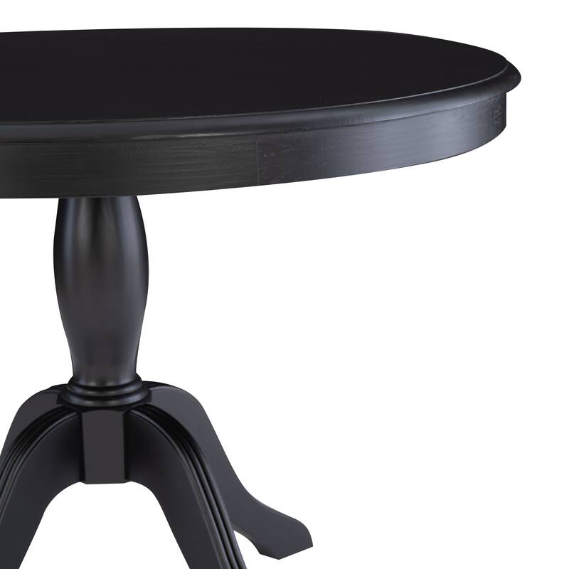 Josie Black Wooden 3-Piece Nook & Table Set