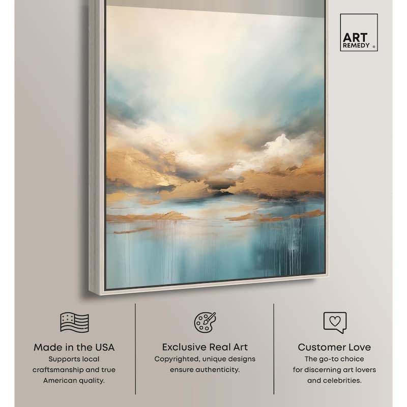 Cloudscape in Gold I Canvas by Art Remedy