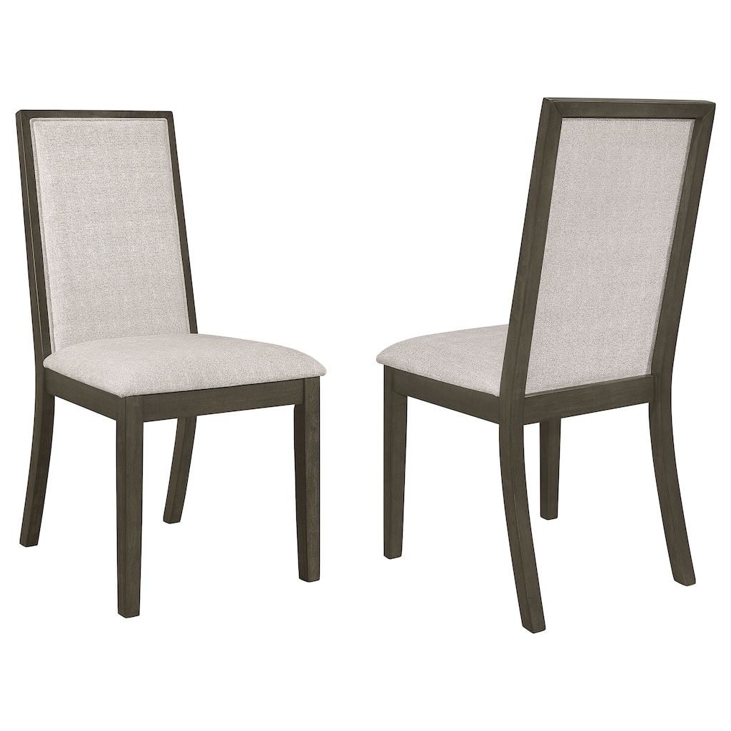 Kelly Dark Grey Upholstered Dining Side Chair (Set of 2)