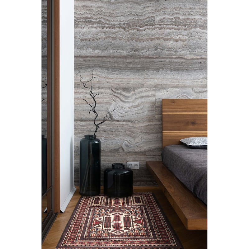 Teimani Brown Rug 2'10" x 4'11" - 2'10 x 4'11