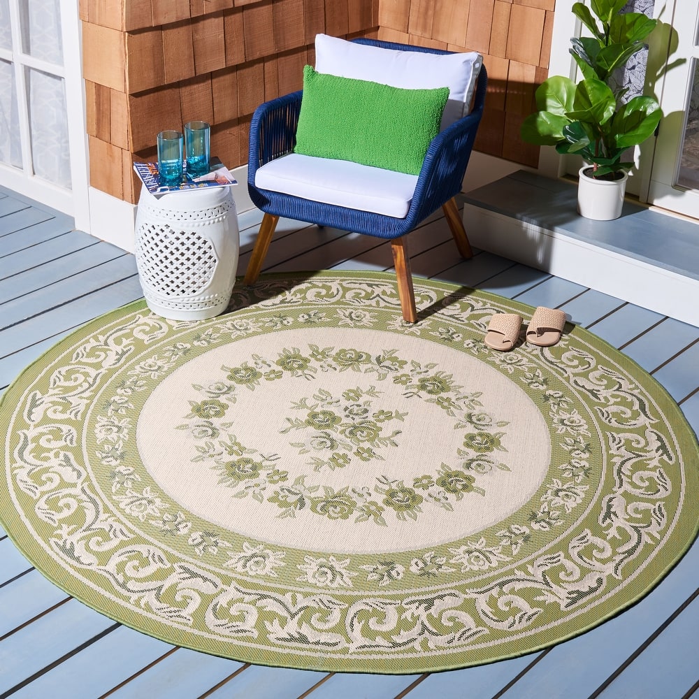 SAFAVIEH Courtyard Berendje Indoor/ Outdoor Waterproof Patio Backyard Rug