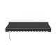 preview thumbnail 8 of 11, ALEKO Moroccan Semi-Cassette Motorized Patio Awning - Onyx Black - 20 x 10 Feet